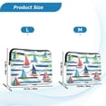 thumbnail image 4 of FORMRS 13"-13.3" Laptop Sleeve Protective Case Soft Carrying Quilted Computer Bag Cover, Colorful Sailboats, 4 of 7