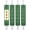 Green, variant on PSBM Cast Stretch Wrap with Extended Core Handles 20 Inch x 1000 Feet 80 Gauge 4 Rolls Plastic Black Opaque Hand Shrink Film for Packaging