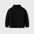 thumbnail image 6 of Little Boys Turtleneck Cable Chunky Knit Sweaters 12M-11Y Kids Soft Warm High Collar Pullover Sweater, 6 of 8