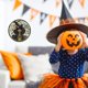 thumbnail image 2 of Corona De Halloween Colgador De Puerta Redondo Letrero De Bienvenida Para Decoración De Halloween Yuarrent HA043868-01, 2 of 5