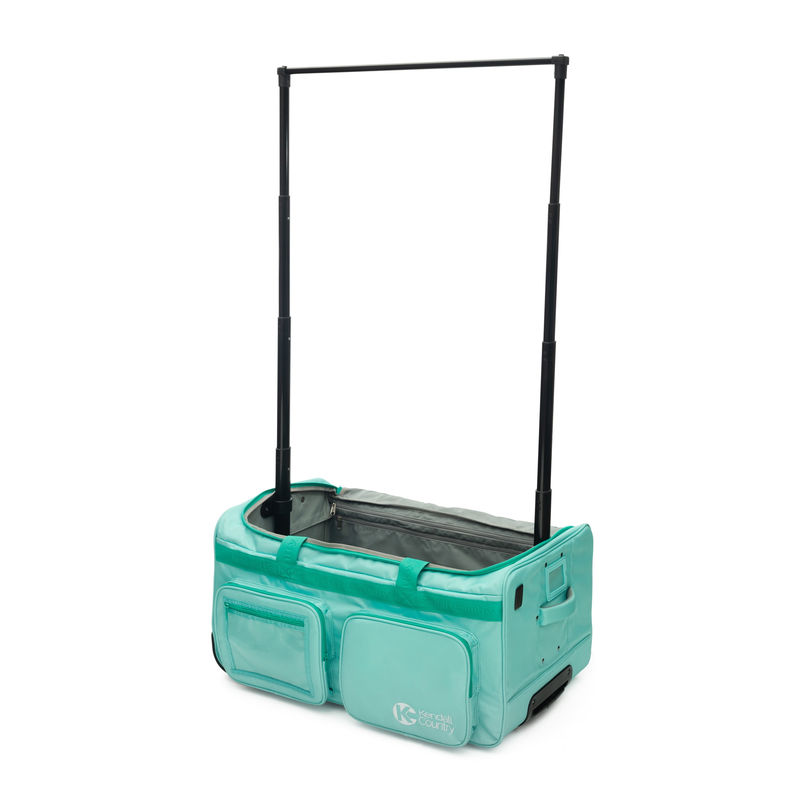 Kendall Country Dance Rolling Duffel with Garment Rack, Seafoam, Large, 28-inch