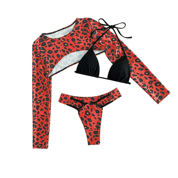 Summer Savings Clearance! PEZHADA Bikini Sets For Women Threepiece