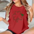 thumbnail image 1 of Puntoco Liquidación de camisetas cortas para mujer Camiseta de manga corta con cuello redondo y estampado informal a la moda para mujer, 1 of 4
