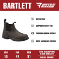 thumbnail image 6 of Bates Work by Wolverine Men's Bartlett Waterproof Comp Toe Chelsea Work Boot, 6 of 8