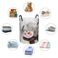 thumbnail image 4 of Balery Christmas Snowman With Hat Cesta de ropa redonda con asas, impermeable, independiente, para ropa, juguetes, dormitorio y familia-Small, 4 of 6