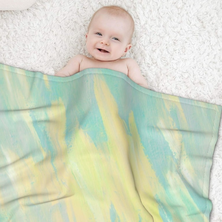 Watercolor baby online blanket