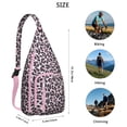 thumbnail image 4 of Aesthetic Cheetah Sling Backpack - Fashion Forward Spot Pattern, Layered Storage Shoulder Bag, 4 of 4