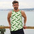 thumbnail image 6 of Pofeuu Green Cucumber1 Print Men's Workout Tank Tops Sleeveless Muscle Gym Shirt Quick Dry-X-Large, 6 of 7