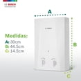 thumbnail image 4 of Calentador De Agua Instantaneo 1 Servicio Eco 6 Gas Bosch blanco Bosch Calentadores Eco 6, 4 of 10