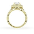 thumbnail image 3 of Unique Moments Lab Grown 2.50 ct Princess Cut Diamond Halo Infinity Engagement Ring 14K Yellow Gold, 3 of 6