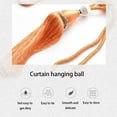 thumbnail image 6 of Pack of 4 Tassel Curtain Tiebacks, Curtain Clips Rope Tie, Curtain Buckle Holdbacks Curtain Straps, Hanging Ball, Tassel for Home and Office, 6 of 6
