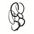 thumbnail image 2 of Linked 1 by Design Fabrikken 22 x 30 Wall Art Print on Canvas Fabric Black, 2 of 4