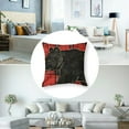 thumbnail image 5 of Red Plaid Bear Grid Rusti  Throw Pillow, 5 of 7