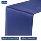 thumbnail image 2 of 10 Paquete Satén Mesa Camino, 12x 108 Pulgadas Suave Seda Tela Mesa Camino para Boda, Cumpleaños, Banquete, Fiesta, Decoración, Oscuro Azul, 2 of 7
