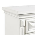 thumbnail image 6 of Bowery Hill Solid Wood Bevel Edge 5 Piece King Panel Bedroom Set in White, 6 of 19