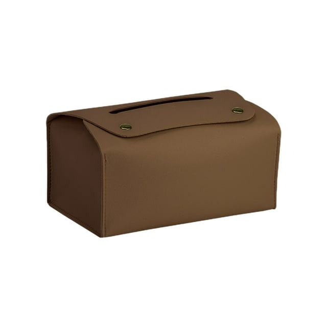 Cameland Tissue Storage Matt Leather Tissue Box Household Spring Tissue Box Office Living Room Bedroom Corner Cabinet Napkin Box