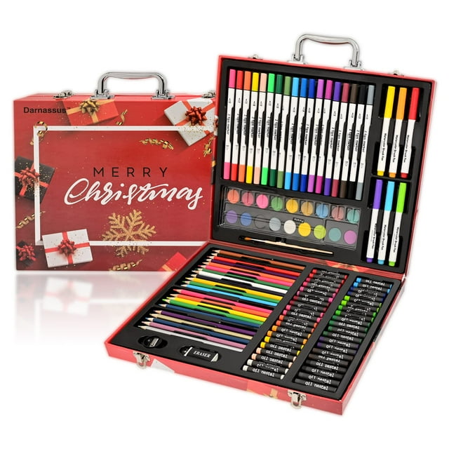 Set de arte Darnassus 132 piezas con funda para niños y adultos