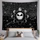 thumbnail image 1 of Nightmare Before Christmas Tapestry (Size: 51.2" x 59.1"), Black Star Tapestry, Polyester material, machine washable, suitable for wall decoration in, 1 of 4