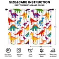 thumbnail image 2 of Blackout Kids Curtains,Cute Dinosaur Pattern Childrens Insulated Curtains Set Of 2,Bedroom Essentials,Toddler Room Decor 52x84in(132x213cm), 2 of 4