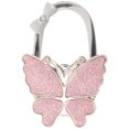 thumbnail image 1 of GOOHOCHY Gancho para bolso de escritorio de oficina con diseño de mariposa, soporte decorativo para bolso o monedero, 1 of 8