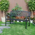 thumbnail image 5 of Hi-Line Gifts Cast Iron Outdoor Garden Bench - 50" - Black, 5 of 5