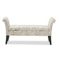 Baxton Studio Avignon Script-Patterned French Laundry Fabric Storage ...