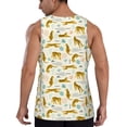 thumbnail image 3 of Xecao Leopard Print Men's Tank Top Workout Quick Dry Sleeveless Gym Jogging Muscle Shirts Summer Swim Beach Tops, 3 of 9