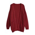 thumbnail image 4 of Women's Cardigan Sweater 2025 Loose Long Sleeve Open Front Knit Coat with Pockets, 4 of 8