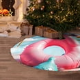 thumbnail image 5 of Xecao Tropical Flamingo Pool Float Pattern Christmas Tree Skirt Round Xmas Tree Mat Base Cover for Holiday Home Decorations-30", 5 of 6