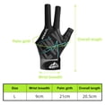 thumbnail image 2 of Guantes de billar elásticos antideslizantes, guante de billar de 3 dedos para hombres y mujeres, mano izquierda, 2 of 8