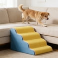 thumbnail image 1 of Non Slide Pet Stairs For Dogs Cats Multi Story Dog Ramp For Bed Couch Sofa Support For Small Medium Senior Pet Portable Pet Ladder For Indoor Outdoor Use, 1 of 6