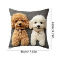 thumbnail image 3 of Tuvgenk 18x18in Throw Pillow Covers Multicolor Decorative Pillow Covers Dog Animal Sofa Farmhouse Square Washable, 3 of 6