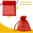 thumbnail image 6 of 100PCS Organza Gift Bags , Sheer Drawstring Jewelry Pouches, Small Candy & Sachet Favor Bags for Wedding, Party & Gift Packaging, 6 of 9