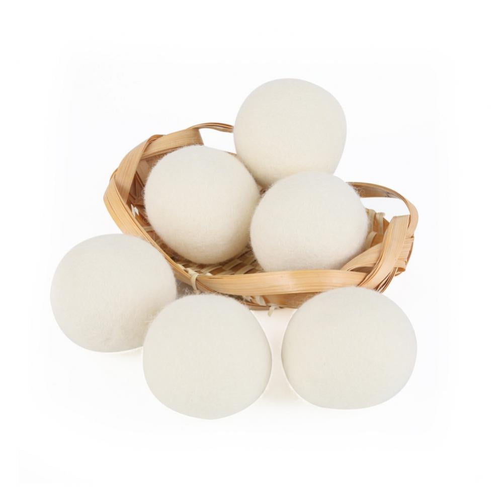 Wool Dryer Balls Organic 3Pack, Reusable Natural Fabric Softener for