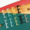 thumbnail image 2 of Loose Leaf Binders 5 Colors 3-hole Book Rings Translucent Binding Spines Combs Snap Split for DIY Diary Scrapbook School Supply, 2 of 4