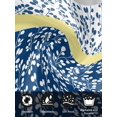 thumbnail image 7 of Blue Yellow Cloth Napkins Set of 8 Reusable Dinner Napkins, Botanical Floral Motifs Wildflower Striped Cocktail Napkin Washable Table Napkins for Wedding/Holiday Party/Baby Shower 20"x20", 7 of 7