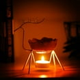 thumbnail image 5 of Fiudx Quemador de Aroma de Ciervo de Acero Inoxidable, Elegante Lámpara de Aromaterapia con Vela, Diseño Hecho a Mano, Aromaterapia y Deshumidificación, Decoración para Sala de Estar, Dormitorio, Ofi, 5 of 5
