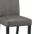 thumbnail image 4 of Dining Chair with Nailhead Trim and Fabric Seat, Set of 2, Gray, 4 of 5