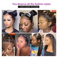 thumbnail image 5 of Bone Straight Human Hair Wigs 360 Transparent Lace Frontal Wig for Women Lace Front Human Hair Wigs Pre Plucked Wig, 5 of 6