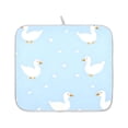 thumbnail image 2 of Geese Dot Pattern Drying Dish Mat Quick Drying Absorbent Soft Durable for Kitchen 18" x 24", 2 of 10