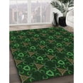 thumbnail image 3 of Ahgly Tapis Rond Lavable en Machine Intérieur Transitionnel Noir Nuit, 7 Pieds Rond, 3 of 7