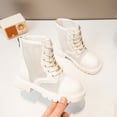 thumbnail image 2 of JTieacloth Girls Ankle Boots Breathable Mesh Cutout Girls Boots With Soft Sole Fashionable Ankle Booties For Everyday Wear And Performances,White, 2 of 6