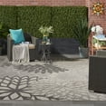 thumbnail image 5 of Nourison Aloha Indoor/Outdoor Tropical Floral Silver Grey 9'6" x 13' Area Rug, (10' x 13'), 5 of 11