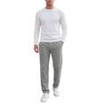 thumbnail image 2 of Men's Casual Lightweight Drawstring Waist Straight Leg Soft Corduroy Pants 38 Gray, 2 of 6