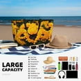 thumbnail image 5 of Pofeuu Flower Bush Sunflower Print Beach Bag,Waterproof Sandproof Beach Tote Bag, Large Capacity Foldable Beach Bags for Women, 5 of 7
