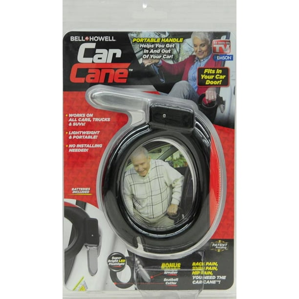 As Seen On TV Car Cane Mobility & Standing Aid with Builtin Flashlight