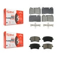 thumbnail image 1 of SIM Front Rear Semi-Metallic Brake Pads Kit for Car Audi Q5 KSM-100589, 1 of 8
