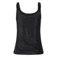 thumbnail image 4 of FAIWAD Tank Tops for Women Sleeveless Scooped Neck Sparkly Sequin Shirts Summer Going Out Blouses, 4 of 8