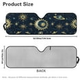 thumbnail image 7 of Uorisanigo Windshield Sun Shade for Jeep Wrangler JL JLU & 2020-2025 Jeep Gladiator - Star Moon Sun Windshield Cover Sunshade for Wrangler JL/Gladiator Foldable Front Window Sunshade Block UV Ray, 7 of 7