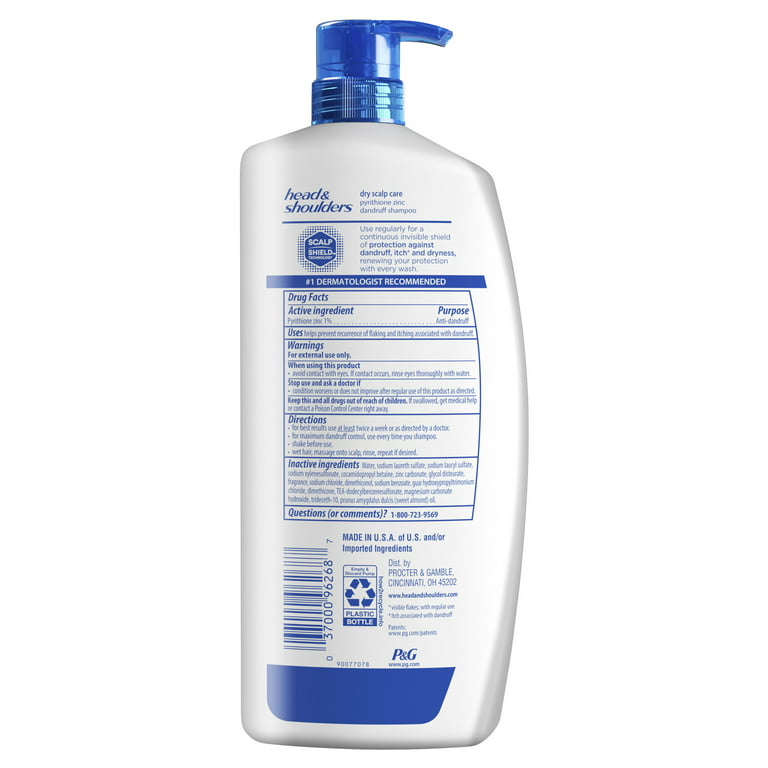 Påvirke Serrated Ellers Head & Shoulders Dry Scalp Care Anti-Dandruff Shampoo, 32.1oz - Walmart.com